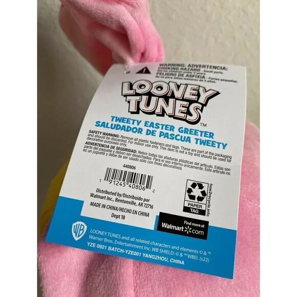 Looney Tunes Tweety Bird Door or Porch Greeter 2022 Easter Spring Bunny Costume - Picture 5 of 10